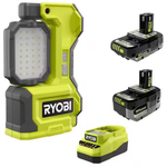 Ryobi One+ 18V Hybrid LED Magnetic Task Light W/ 2.0/4.0 Ah Batteries/Charger