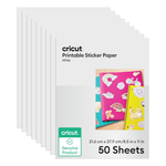 50-Count 8.5" X 11" Cricut Sticker Paper