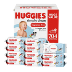 704-Count Huggies Simply Clean Fragrance-Free Baby Wipes