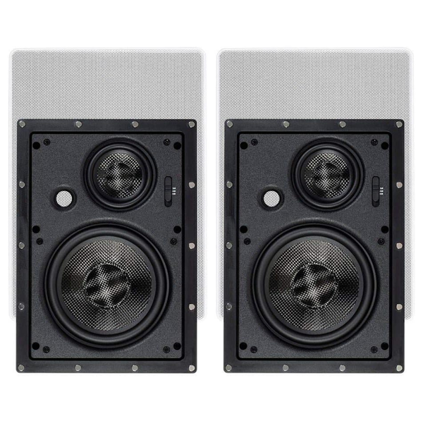 6.5" Monoprice 3-Way Carbon Fiber In-Wall Speakers