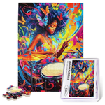 500-Piece African Women Wooden Puzzles