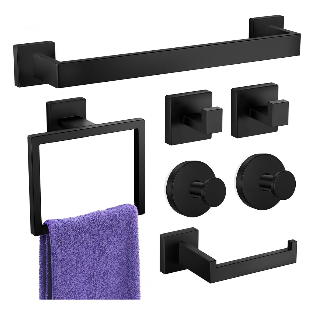 7-Piece Stainless Steel Bathroom Hardware Accessories Set