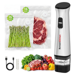 Rechargeable Handheld Vacuum Sealer W/ 30-Bags & Water Tank