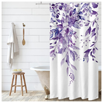 36" X 72" Purple Eucalyptus Shower Curtain Sets