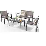 4-Piece Shintenchi Patio Furniture Conversation Set