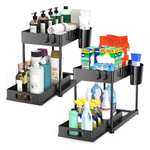 2-Pack Under Sink Organizer With Pull-Out Drawer