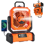 Odoland 30000mAh Rechargeable Battery Portable Misting Fan