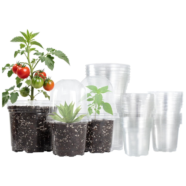 36-Pack Bluepro Clear Nursery Pots W/ Humidity Domes