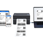 NULLTONEX 4" X 6" Bluetooth Wireless Thermal Shipping Label Printer (Black)