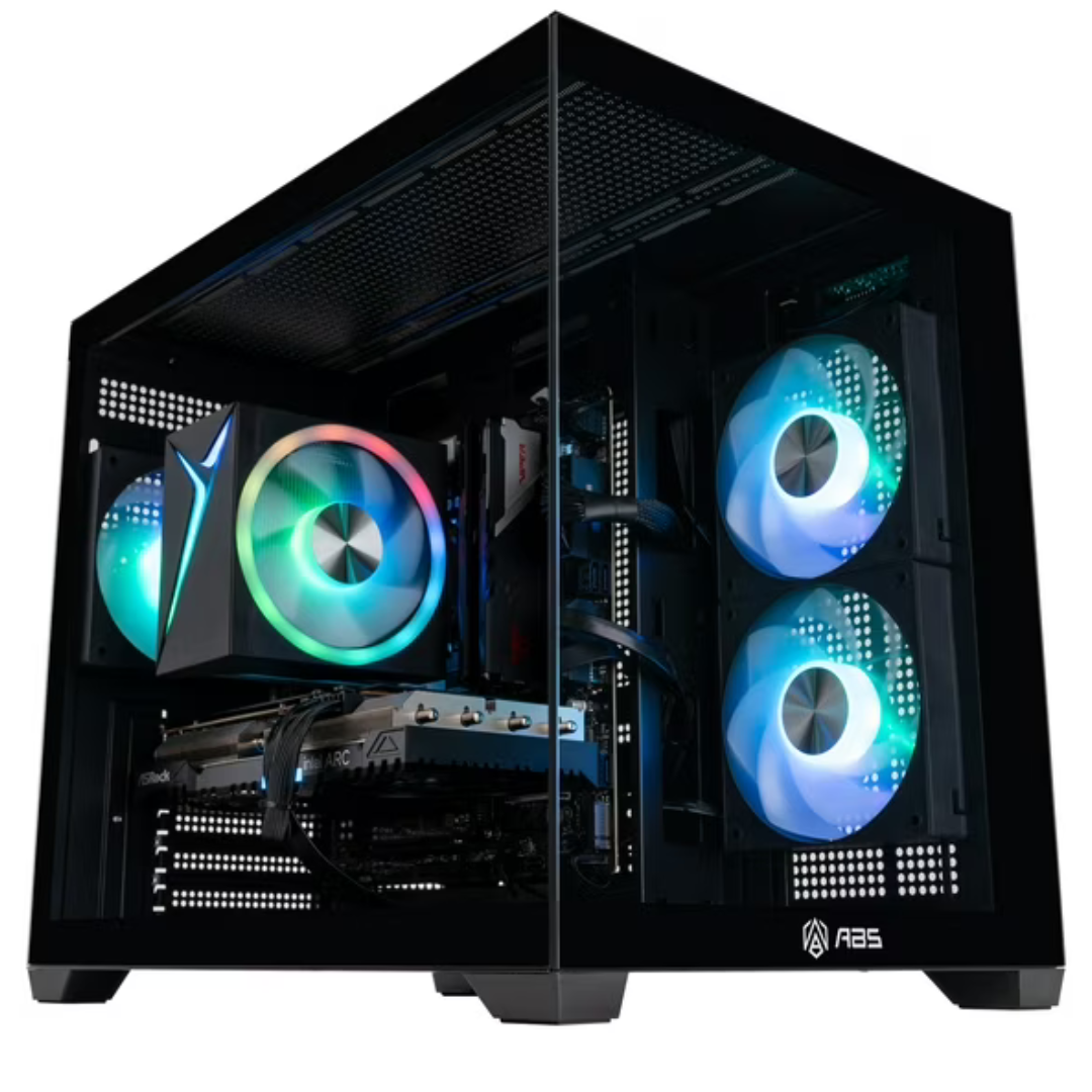 Advanced Battlestations Flux II Aqua Gaming Desktop (i5-120 / 16GB RAM / 1TB SSD / 8GB ASRock Arc A580 CL)