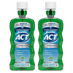 2-Pack18-Oz ACT Anticavity Fluoride Mouthwash With Zero Alcohol