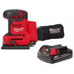 Milwaukee M18 18V Lithium-Ion 1/4" Sheet Sander W/2.0 Ah Compact Battery