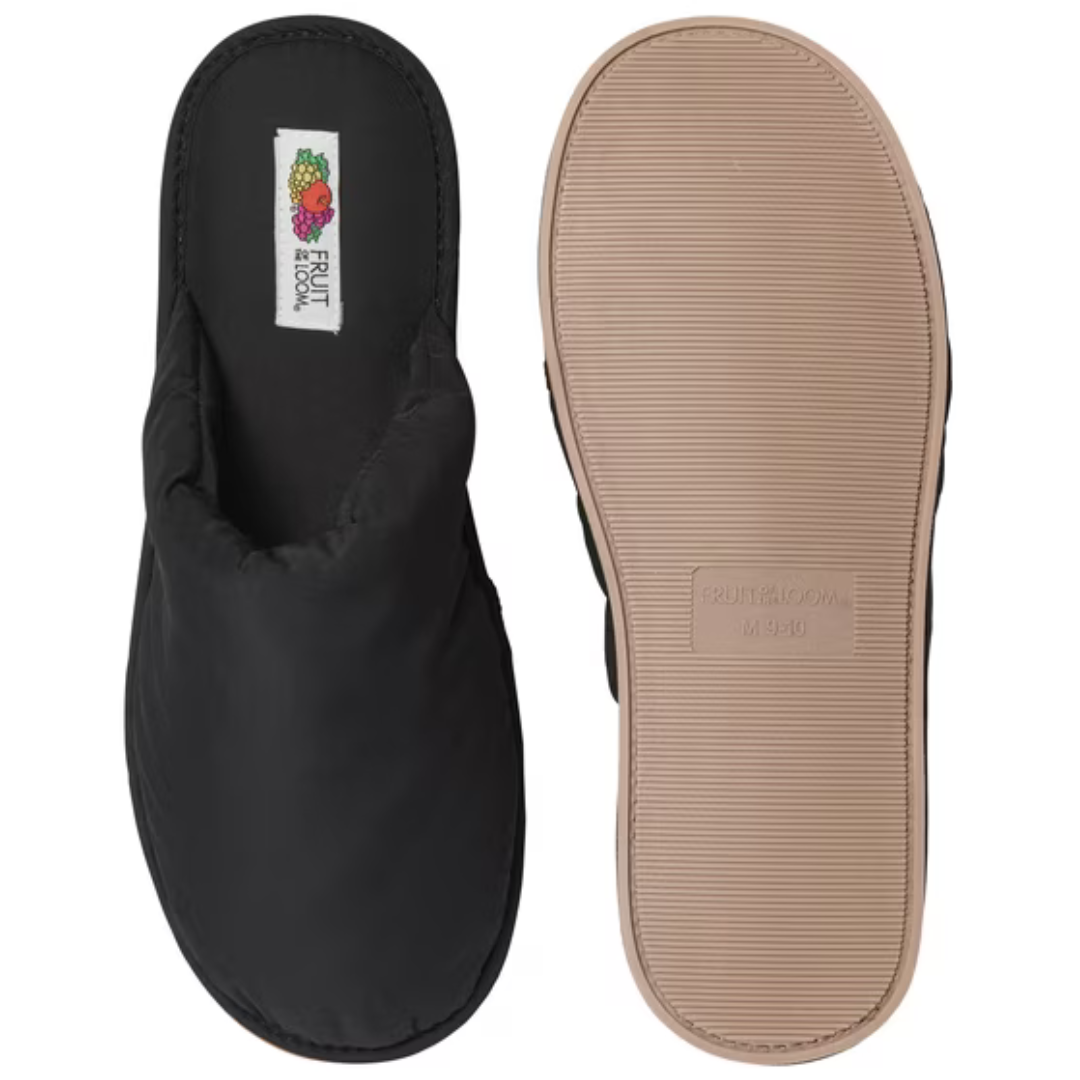Fruit Of The Loom Men's Padded Slippers (3 Colors)