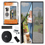 SpaceWhisper Heavy-Duty Magnetic Screen Door (36" X 82")