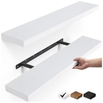 2-Pack Ophanie 22.5" Wood Floating Shelves (3 Colors)