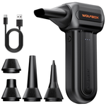 3-Speed Wolfbox MF60 Electric Compressed Air Duster W/ 5 Nozzles