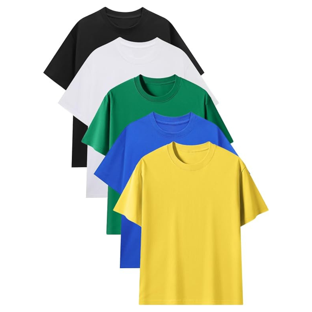 5-Pack Boys Soft Short Sleeve T-Shirts