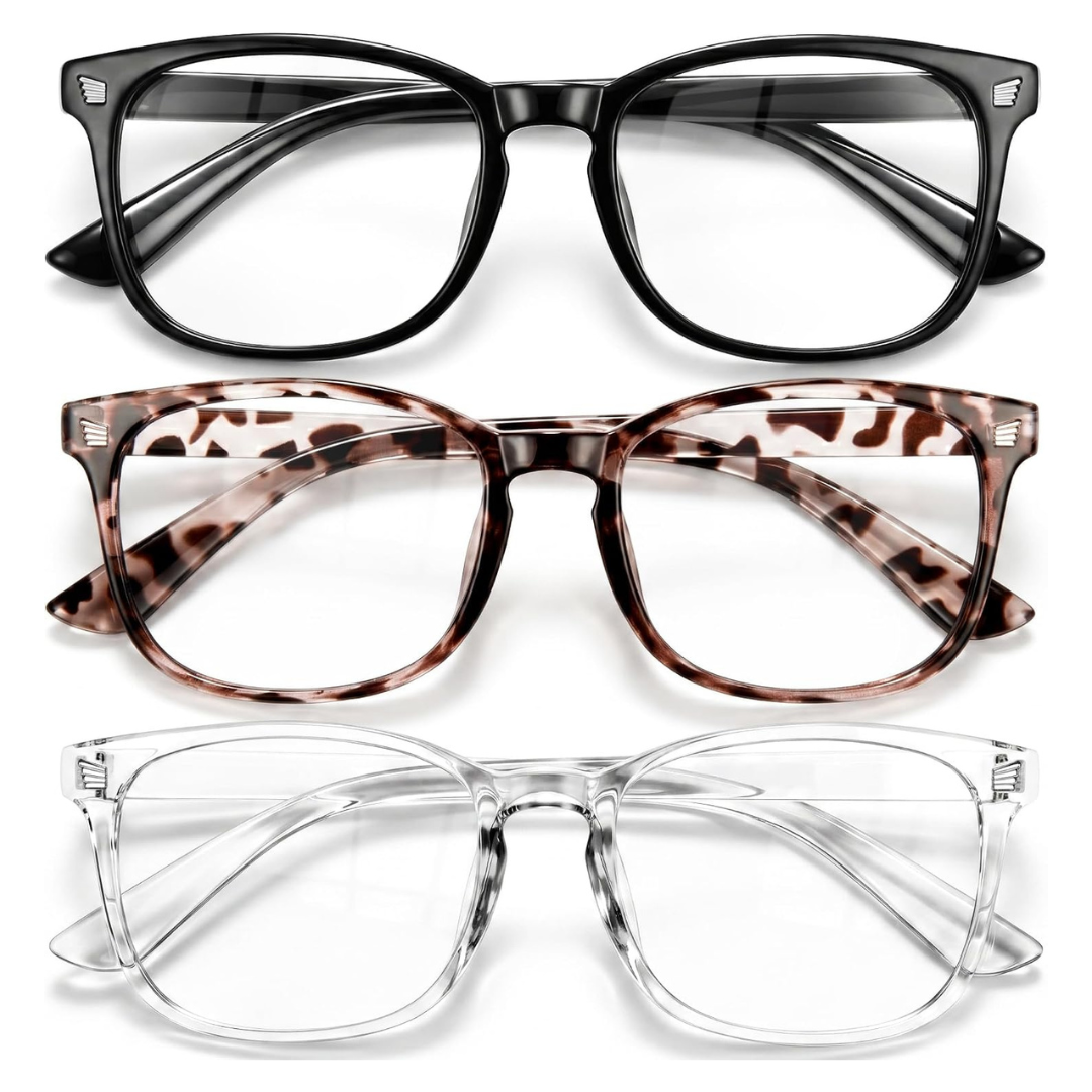 3-Pack Gaoye Women's Stylish Blue Light Glasses
