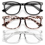 3-Pack Gaoye Women's Stylish Blue Light Glasses
