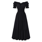 Off Shoulder Puff Sleeve Renaissance Cottage Pirate Dress (Various)