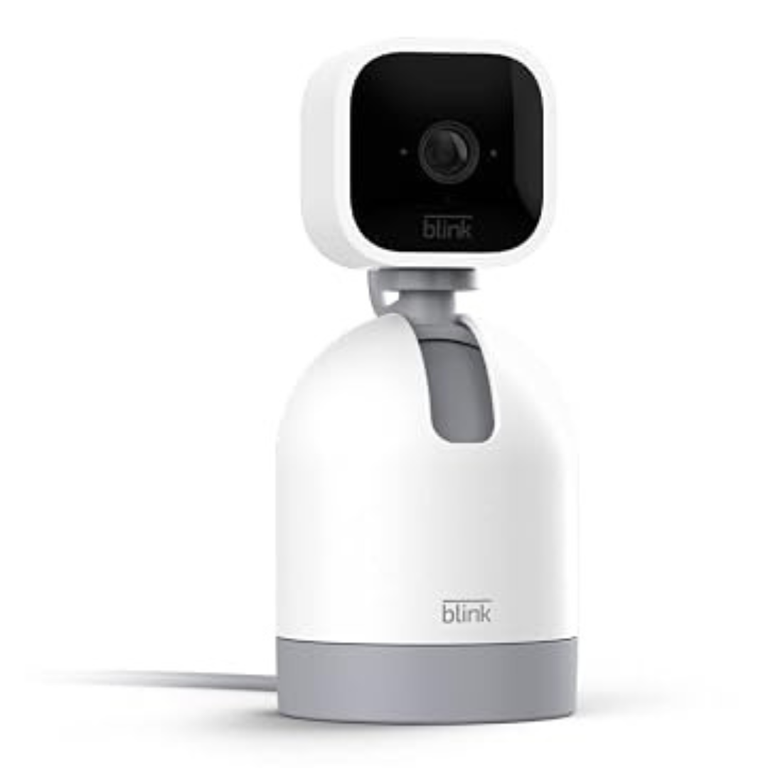 Blink Mini 1080p Pan-Tilt Wired Smart Indoor Camera (2 Colors)