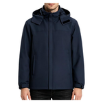 Men's Windbreaker Rain Jacket With Detachable Hood