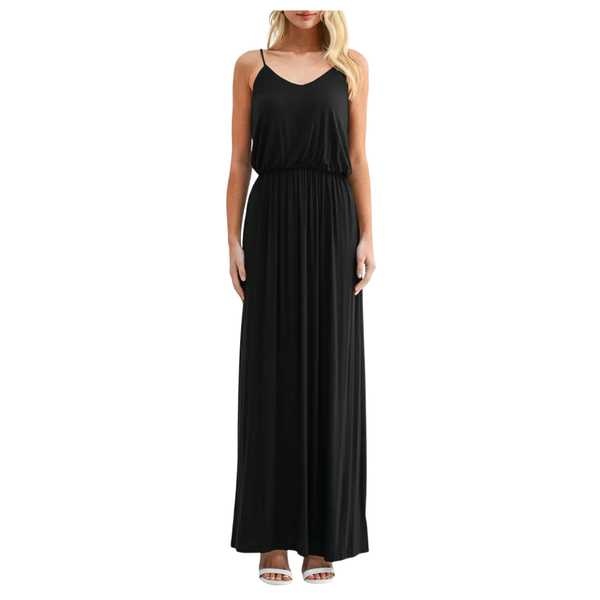 Lush Women's Knit Maxi Dress (Mocha)