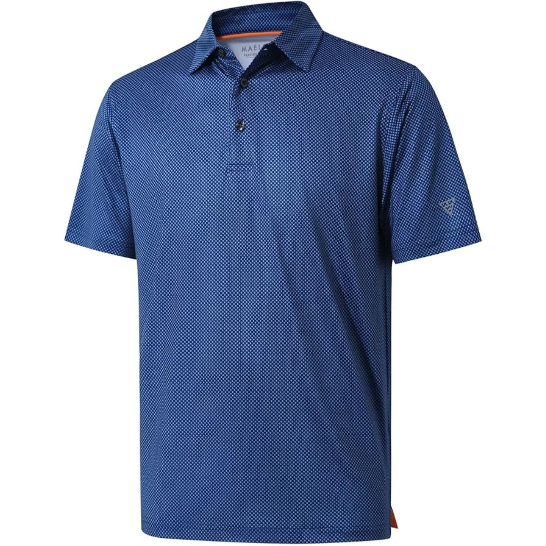M MAELREG Men's Dry Fit Short Sleeve Print Golf Shirts (Various)