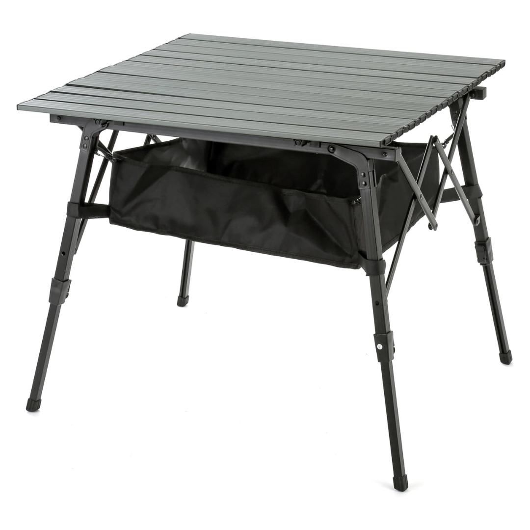 39" Aluminum Height-Adjustable Folding Camp Roll Up Table