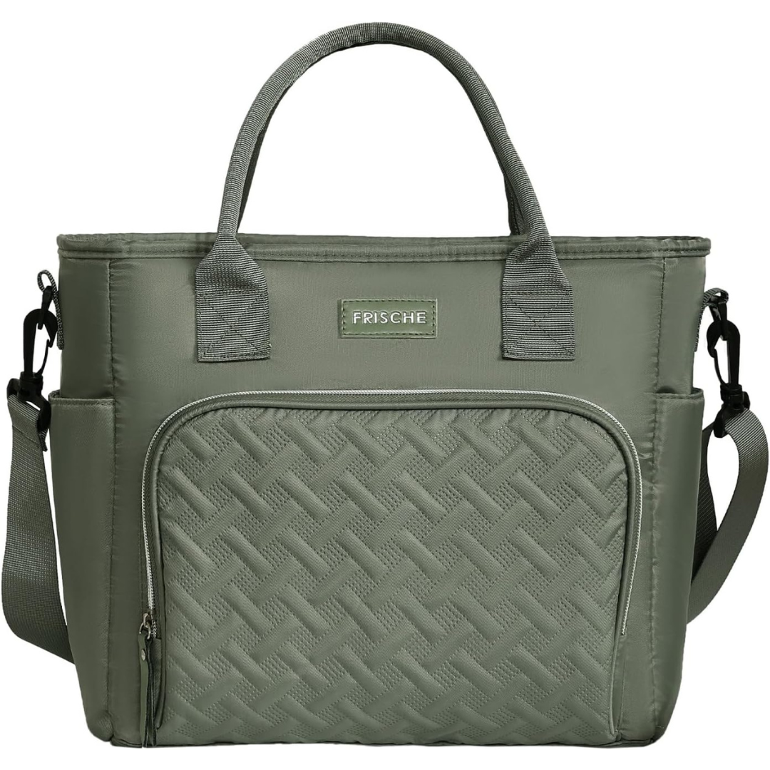 Insulated Large Leakproof Lunch Bag With Removable Strap