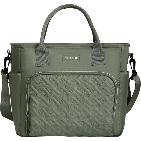 Insulated Large Leakproof Lunch Bag With Removable Strap