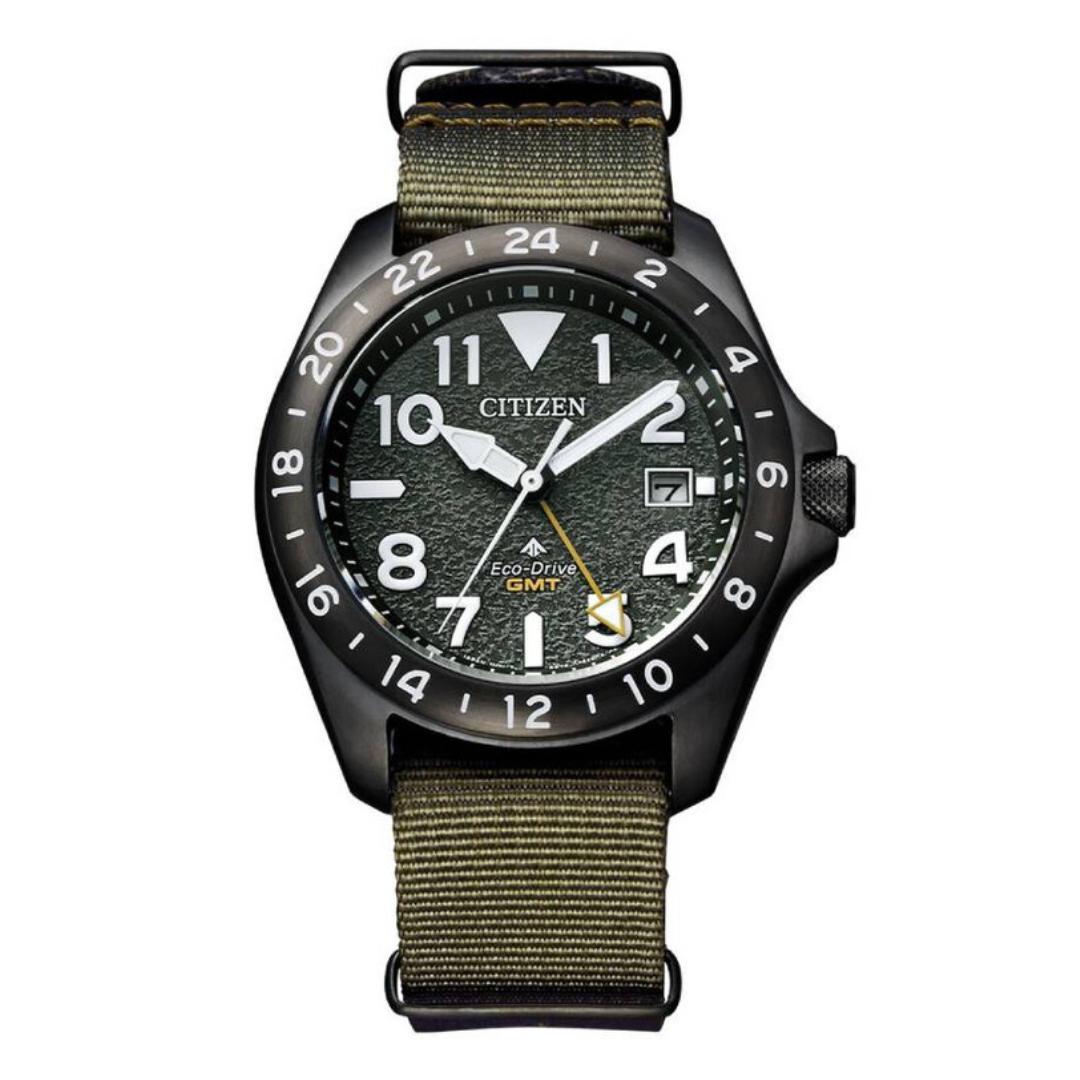 Citizen Men's 39.5mm Promaster Land Eco-Drive Green Dial Watch