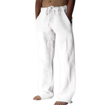 Men's Cotton Linen Straight Leg Pants