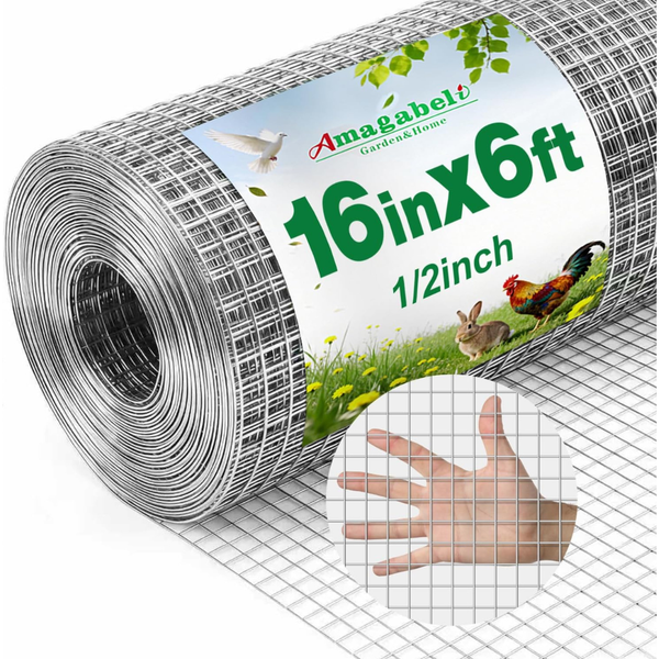 16 In X 6 Ft Double Galvanized 19 Gauge Hardware Cloth Wire Fencing