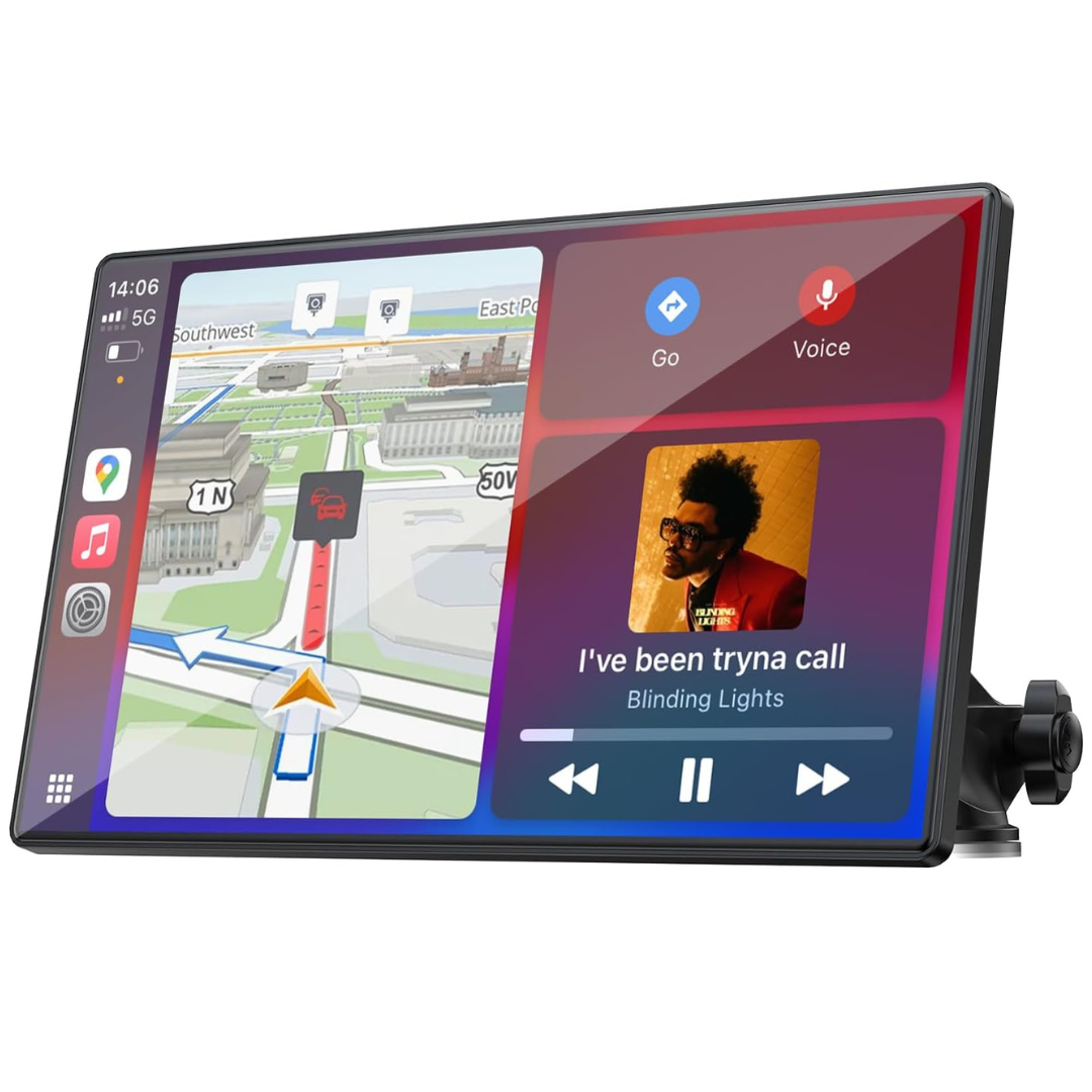 Portable 9" Wireless CarPlay & Auto Screen
