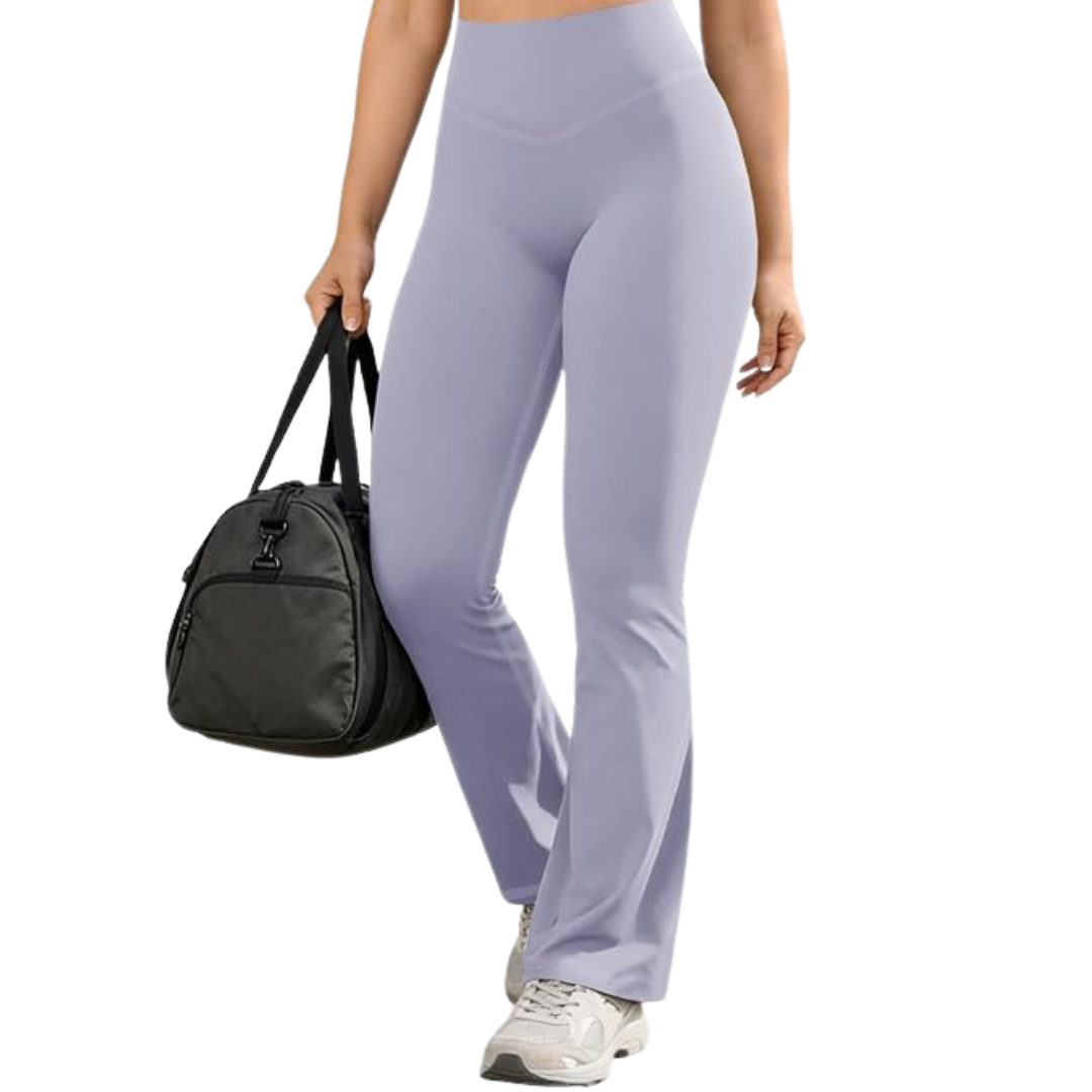 Women's High Waist V Cross Bootcut Flare Leggings (Various)