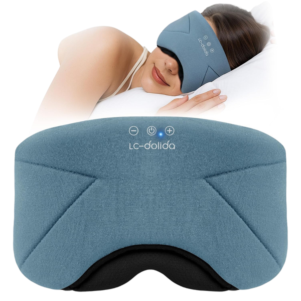LC-dolida Bluetooth 5.4 Sleep Mask With Wireless Headphones