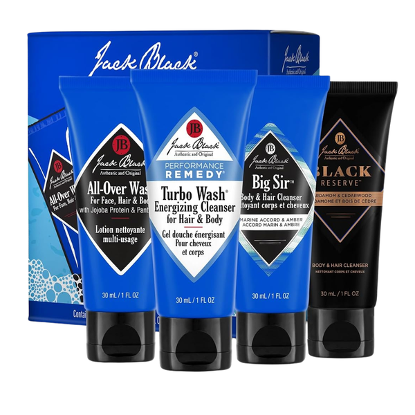 4-Pack Jack Black Body & Hair Cleanser Collection Set (4 Oz)
