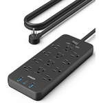 Anker 5ft 12-Outlet Power Strip 2100J Surge Protector W/ 3-USB Port (2 Colors)