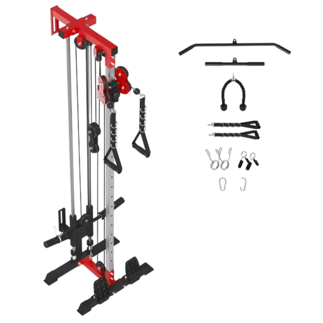 Mikolo Wall-Mounted Cable Crossover & Lat Pulldown Machine