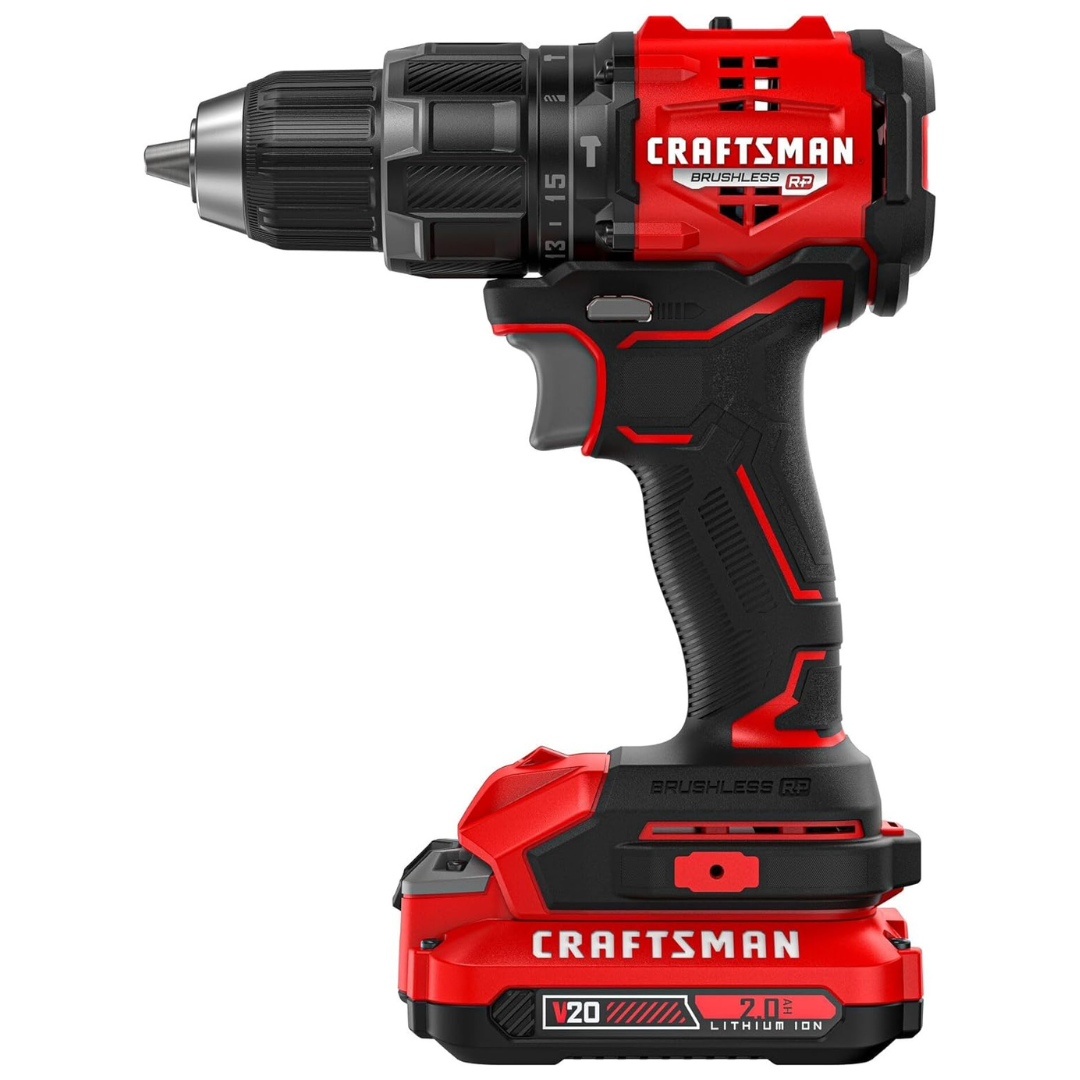 CRAFTSMAN V20 Brushless RP Compact 1/2" Hammer Drill Kit