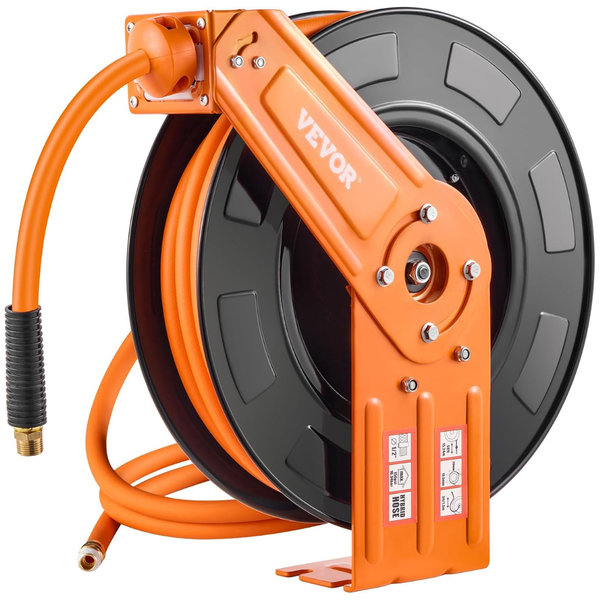 1/2" X 50 Ft VEVOR Retractable Air Hose Reel