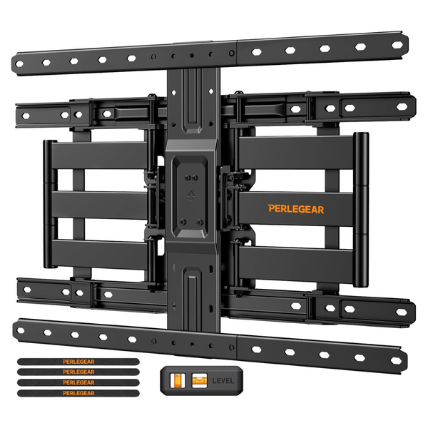 Perlegear Ultra Slim 1.1" Low Profile TV Wall Mount For 42-90" TVs