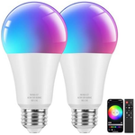 2-Pack Brightever Smart Bluetooth A19 Color Changing LED Light Bulbs