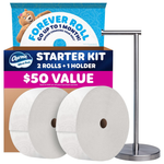 Charmin Toilet Paper Ultra Soft Forever Roll Starter Kit With 1-Holder & 2 Rolls