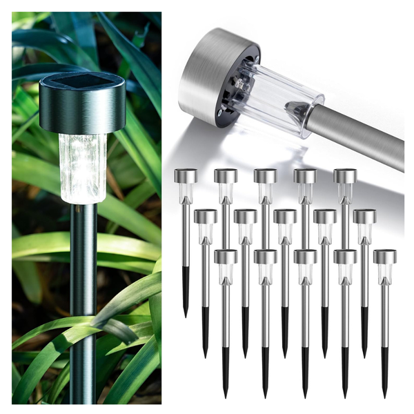 16-Pack Gigalumi LED Solar Path Light
