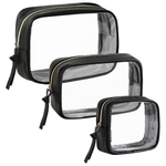 3-Pack Women's Water Resistant Travel Toiletry Bag