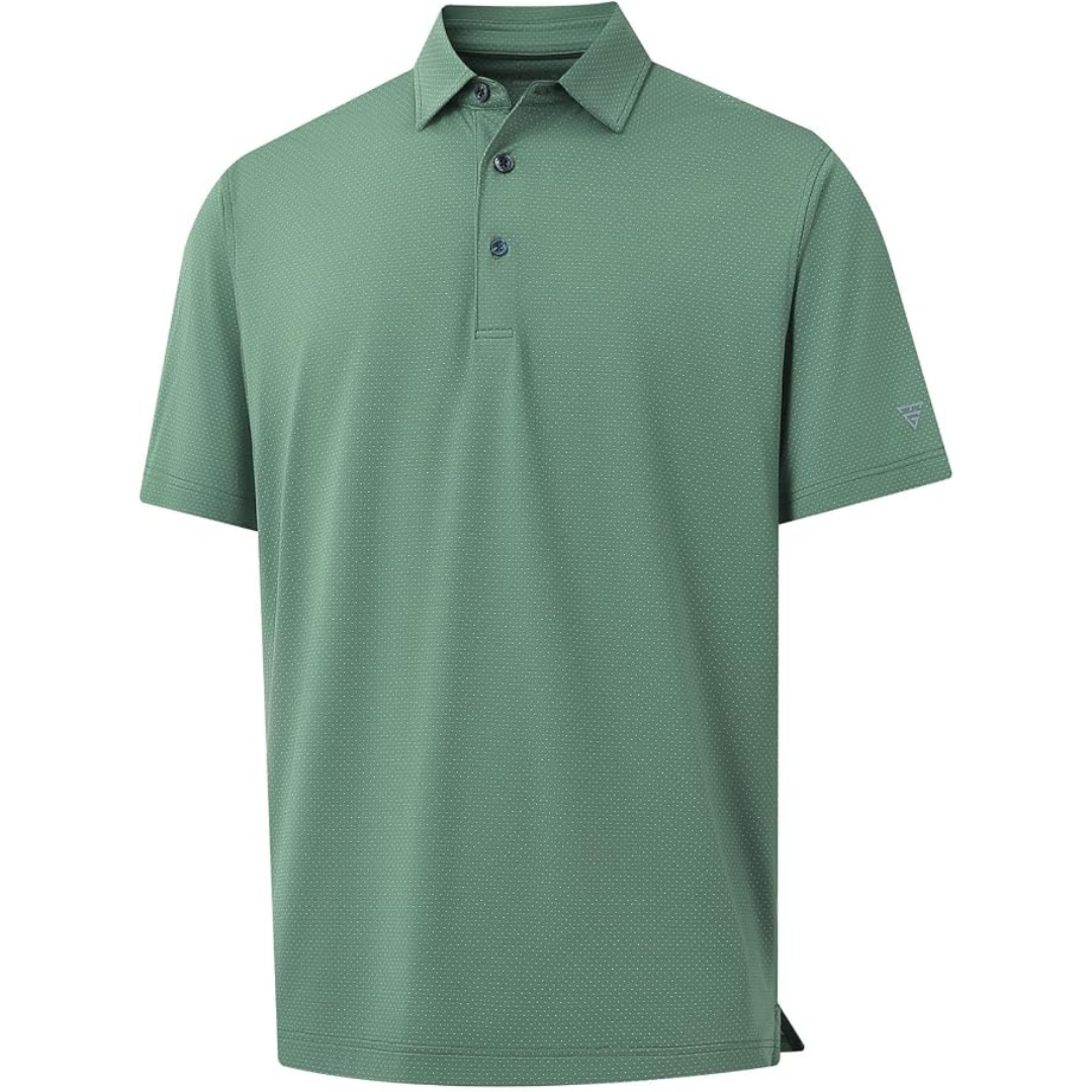 Men's Moisture Wicking Dry Fit Stretch Golf Polo Shirt (Various Color)