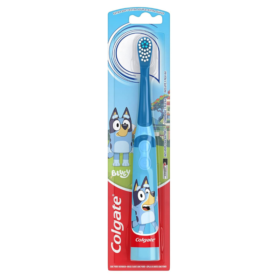 Colgate Kids Battery Powered Toothbrush (Bluey, Extra Soft)