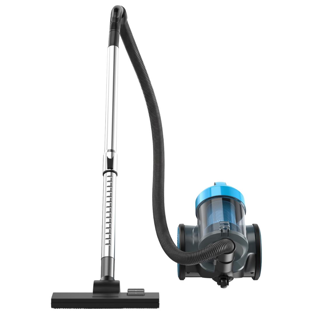 850W Bagless Canister Vacuum Cleaner With 12.14 Ft Retractable Cord